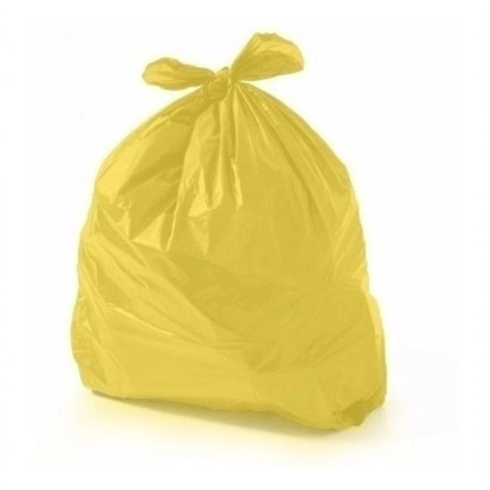 Saco para Lixo 100L Amarelo Comum Pacote com 100 Unidades Higipack