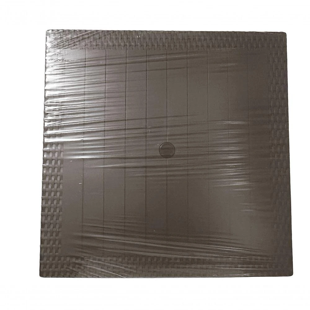 Mesa Quadrada Rattan Montavel Café Plastico Plasnew
