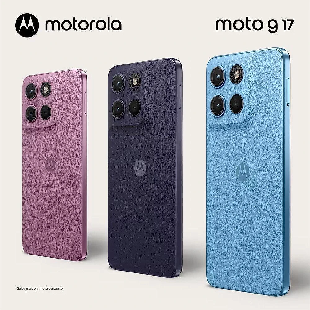 Smartphone Motorola G17 4GB 128GB 50MP Tela 6.7" Rosa Quartz