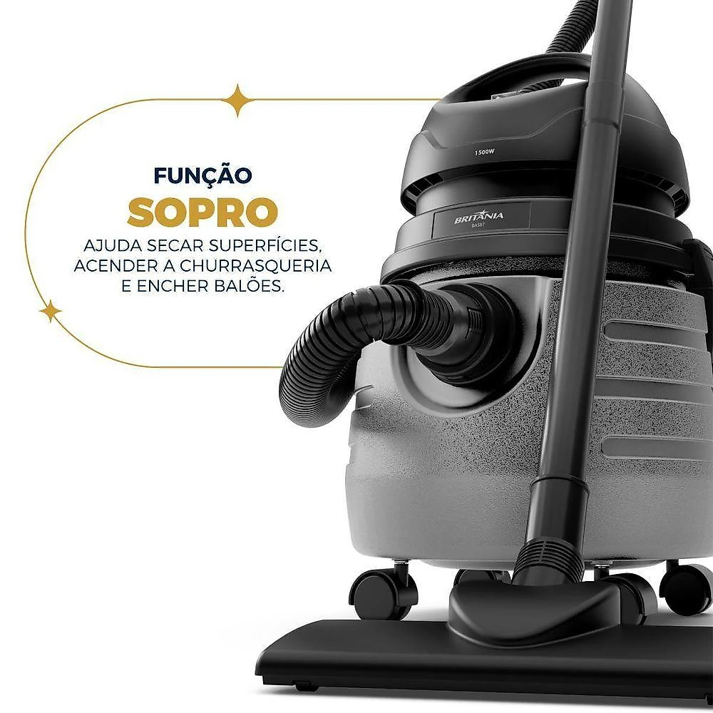 Aspirador De Pó Britânia 20L Função Sopro BAS87 220V