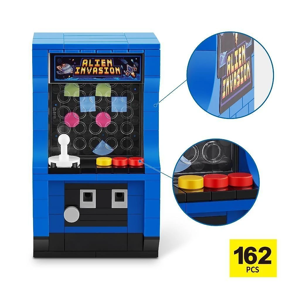 Blocos De Montar Max Premium Retrô - Fliperama 162 Pçs