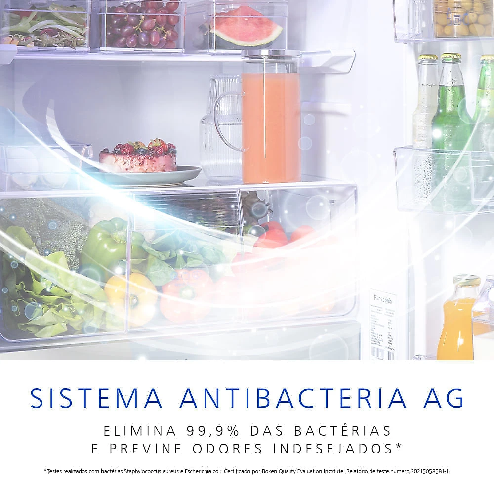 Geladeira Panasonic BB65 Black Glass Inverse Frost Free 467L Inverter A - NR-BB65GV7B NR-BB65GV7BA