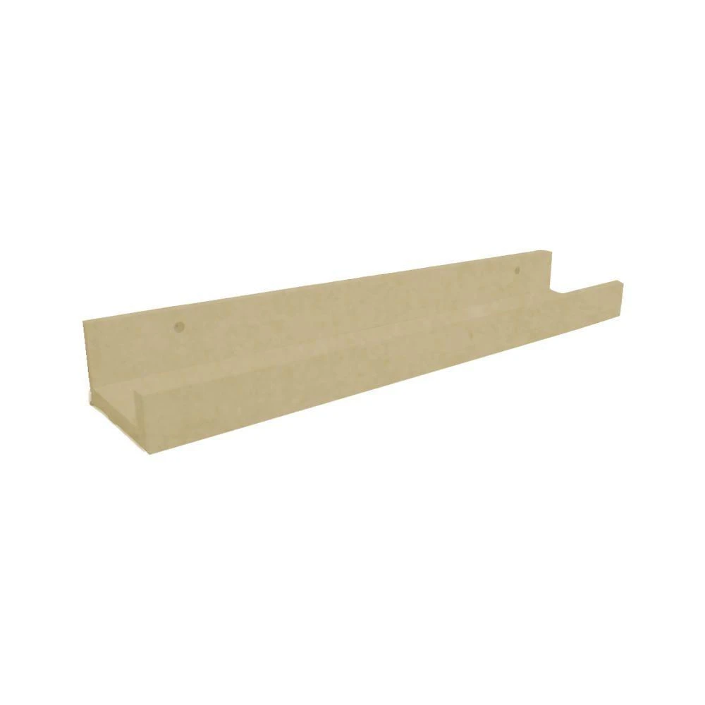 Prateleira para Temperos Tempero Simples 90CM MDF 100% Borda PVC Natural