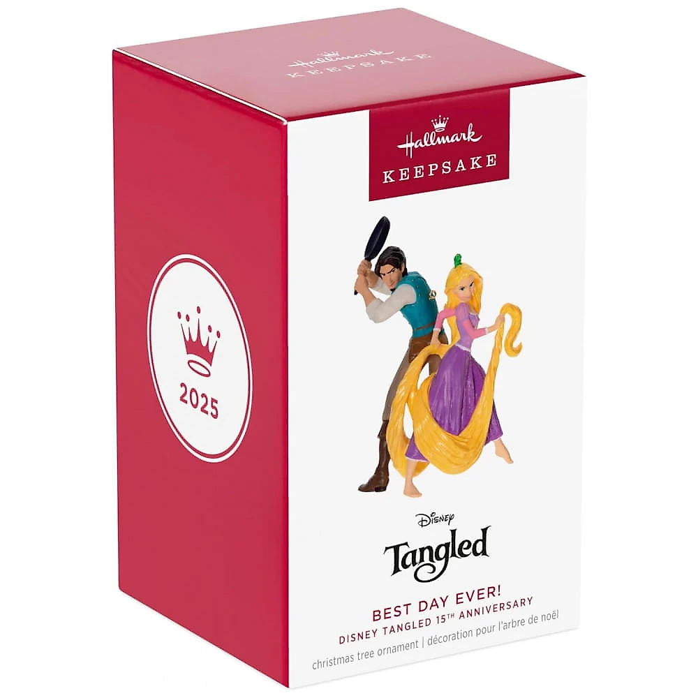Enfeite de Natal Hallmark Keepsake 2025, Disney Tangled 15º Aniversário Melhor Dia de Sempre!, Presente para Fãs da Disney