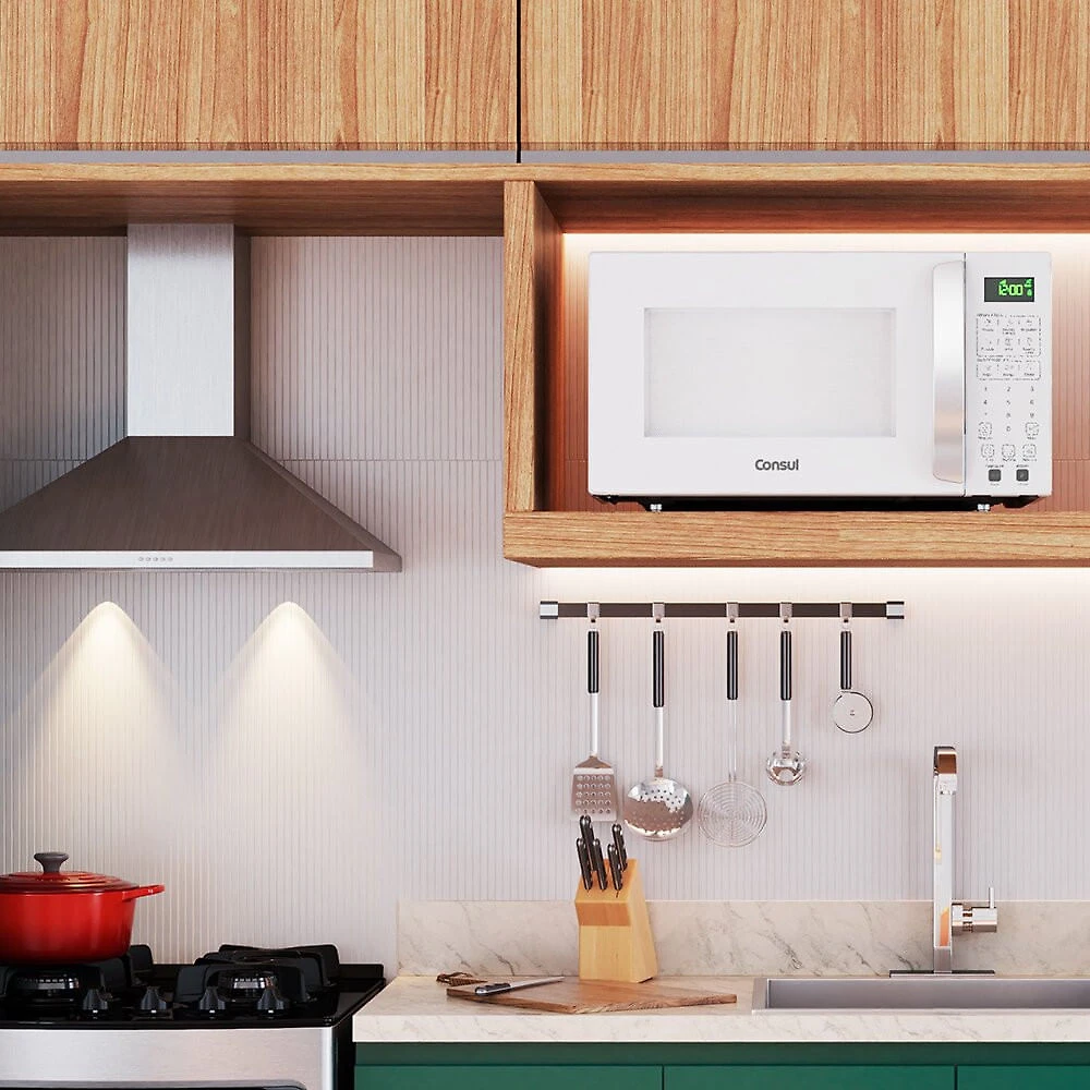 Miniatura Microondas 32 Litros com Menu Fácil 900W CMS46AB Consul Branco - 110V
