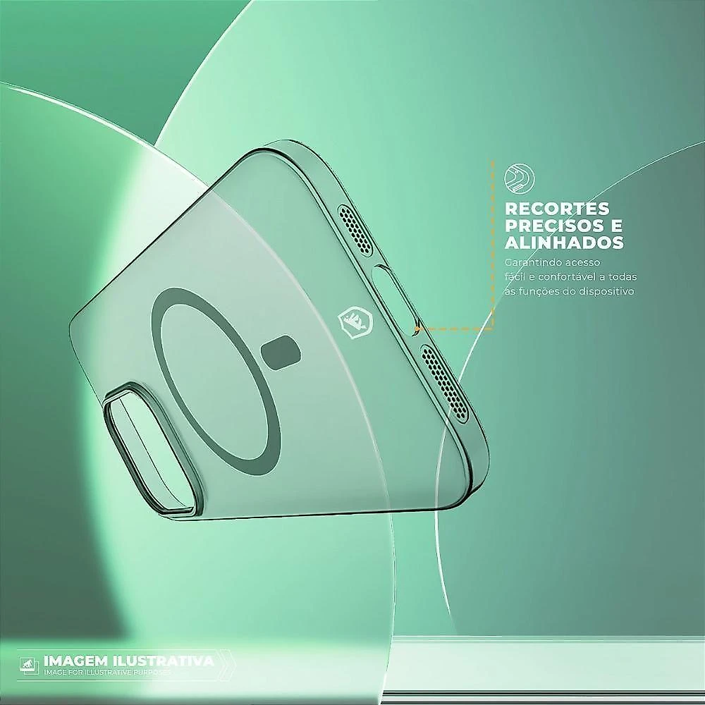 Capa para Iphone 17e Gshield Crystal Slim Magsafe Antiamarelamento Transparente 1 Unidade
