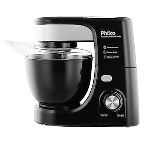 Batedeira Planetária Philco PHP500 Turbo com 11 Velocidades e 500W – Preto 110V