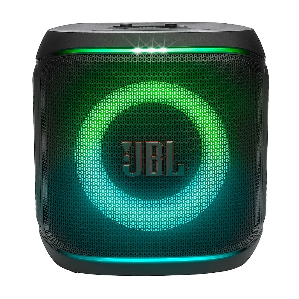 Caixa de Som Bluetooth Partybox Encore 2 Preta com Microfone, à Prova de Respingos IPX4 Bivolt