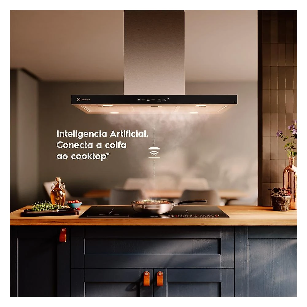 Coifa de Ilha Electrolux Experience Hob2Hood 90cm Inox- CE9IF 110