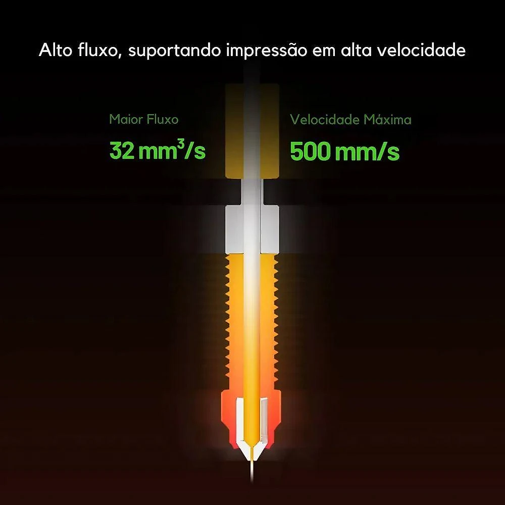 Bico Hotend para Impressora 3D Bico Hotend Creality Alta Performance Troca Rápida Liga de Cobre Kits