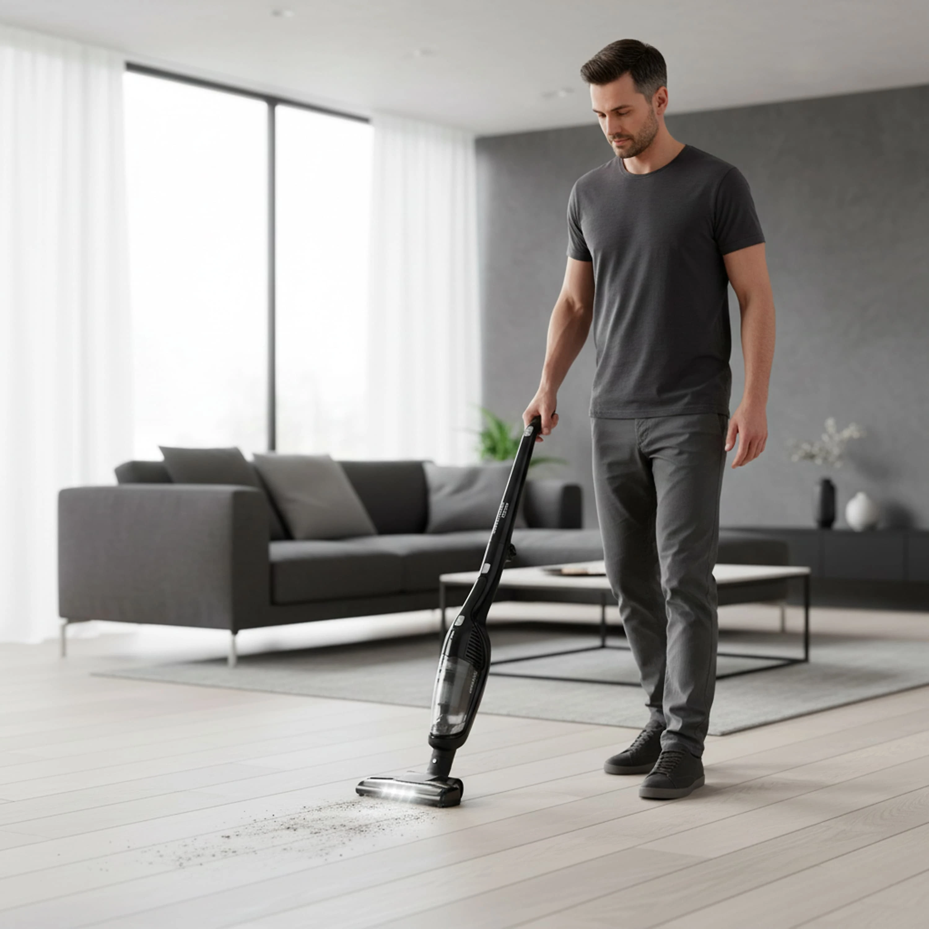Aspirador de pó vertical sem fio 2 em 1 Ultra Clean Polishop | Bivolt