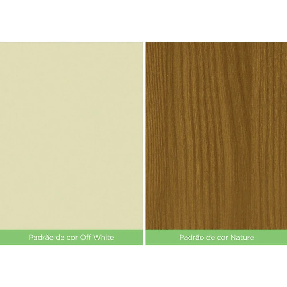 Painel para TV ate 65 Polegadas Kiara Casa 812 Nature com Off White