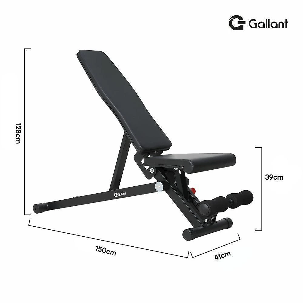 Banco de musculação gallant elite profissional (gbs01s10a-pt)