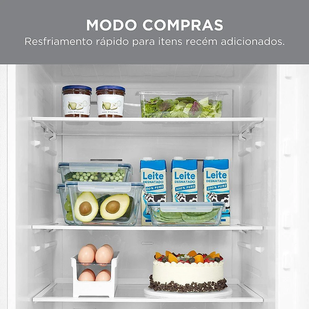 Refrigerador midea frost free duplex inverse 416l inverter branco bivolt (mdrb593fgd013)