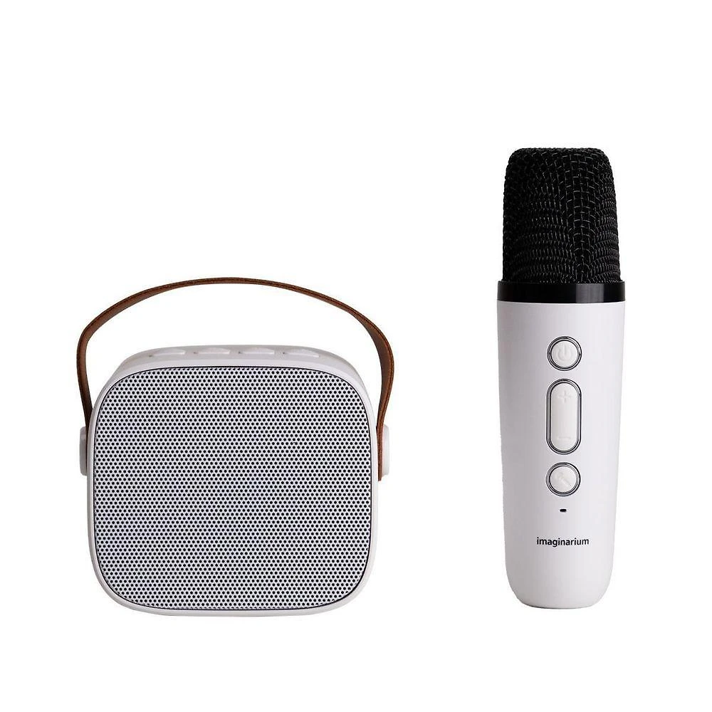 Mini Karaoke E Microfone Branco