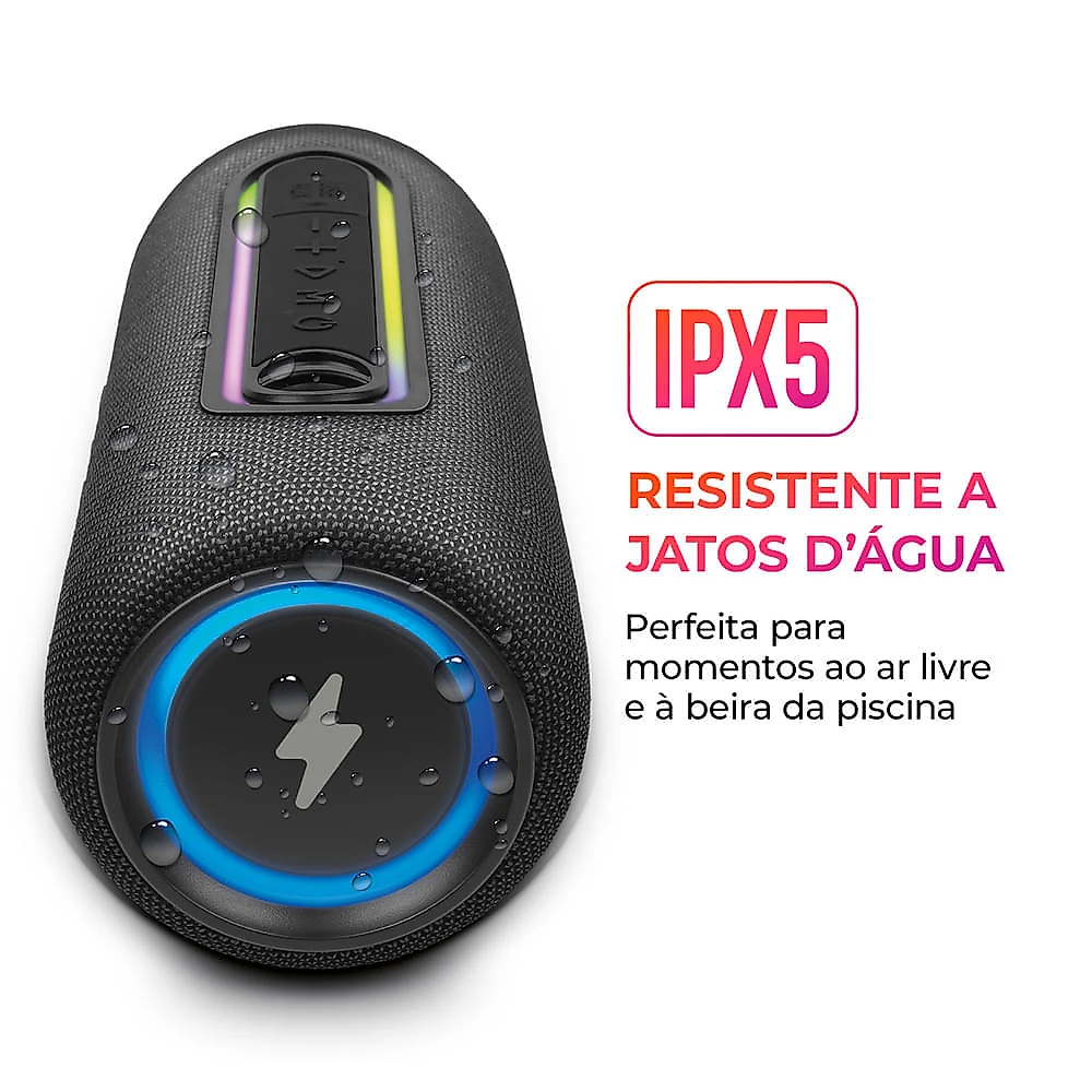 Caixa de Som Speaker AIWA SP-05-LB 30W Bluetooth IPX5 BIVOLT