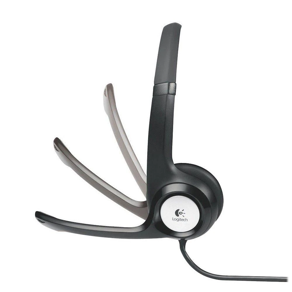 Headset Logitech H390 com Microfone Giratório e Controles USB