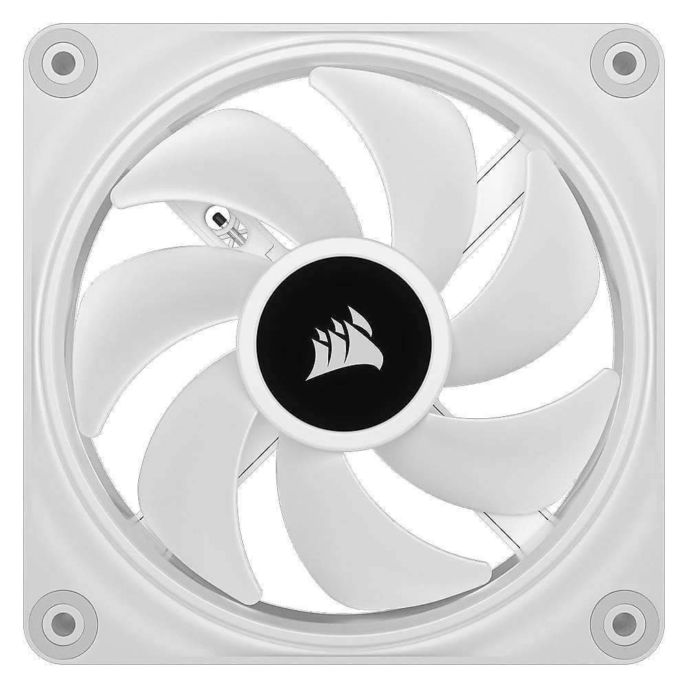 Kit Com 3 Ventoinhas Corsair iCUE LINK QX120, 120mm, RGB, Branco - CO-9051006-WW