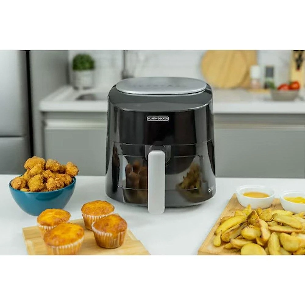 Air Fryer 4,5 Litros Black+Decker AFMDV360-B2, Visor Frontal Digital - 220 Volts