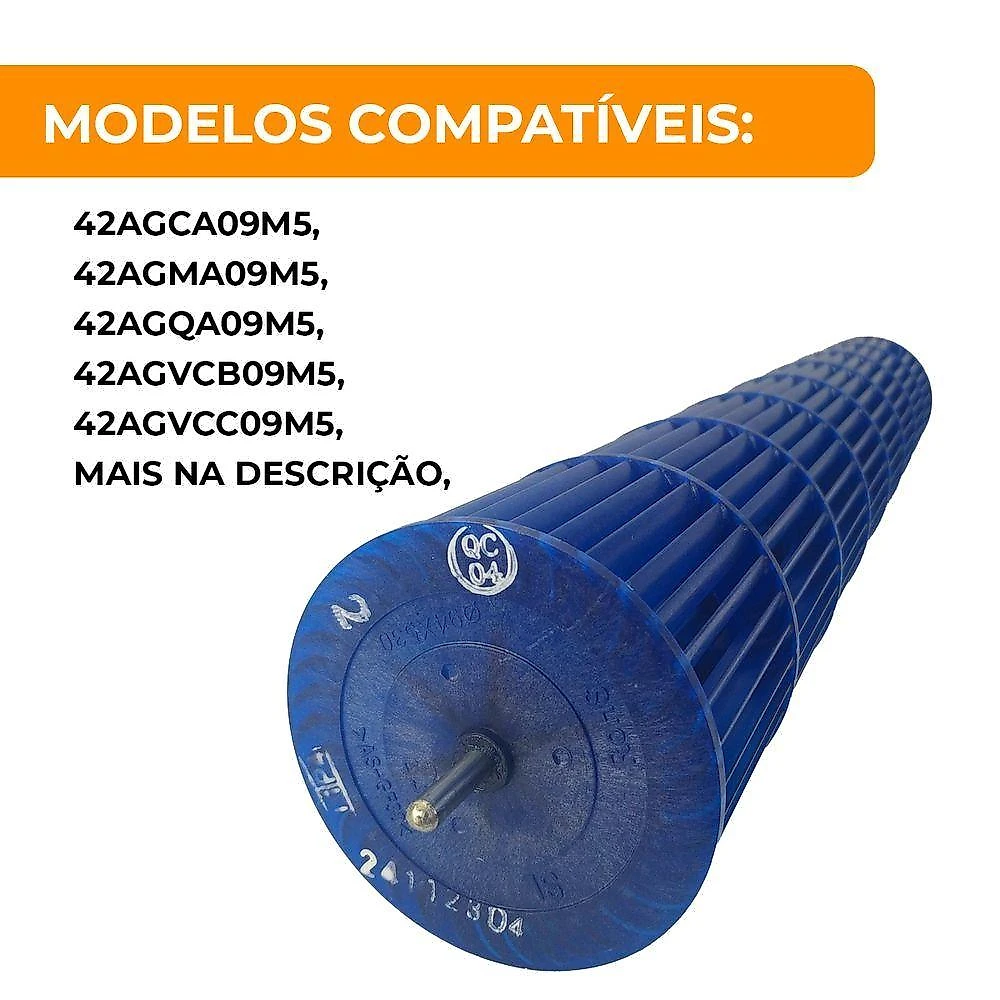 Turbina Evaporadora 53cm X 9,4cm 9.000 Btus Midea Springer Xtreme Save Connect único