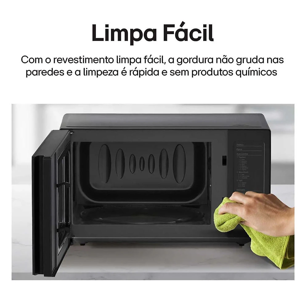 Micro-ondas NeoChef LG 30 litros Espelhado Limpa Fácil Preto - 110V