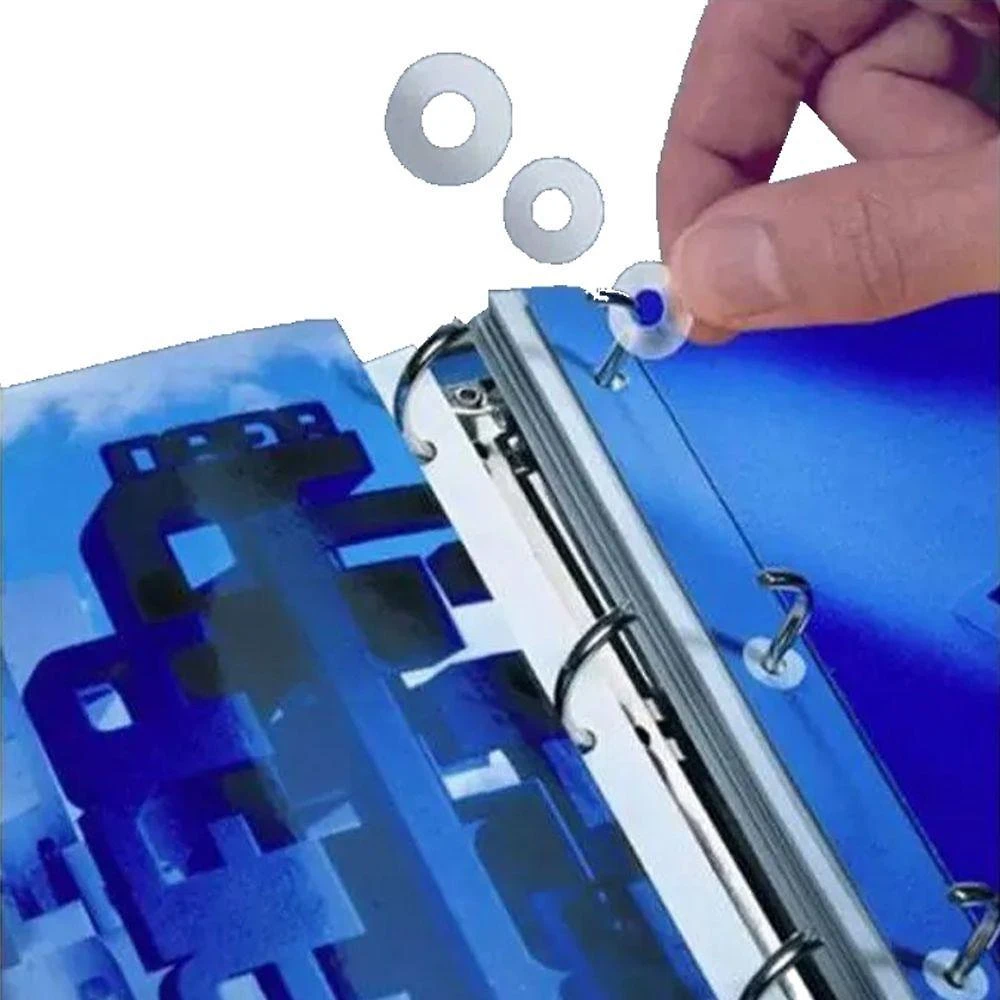 Reforço Individual para Folhas de Fichário Motivate Caixa com 250 Unidades 13mm