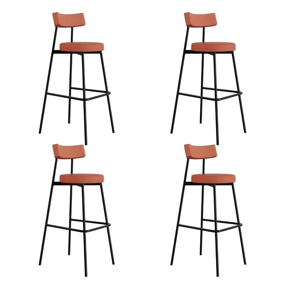 Banqueta Alta Stout Ae: 100 / Aa: 75cm C/04 Un. Bqst7510.4 Courino Marte Terra Rosê Cn.marte Terra Rosê