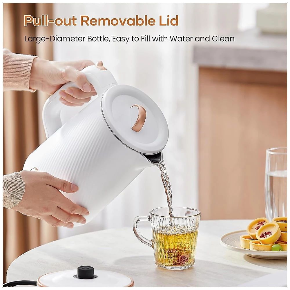 Chaleira Elétrica OLEGA 1500W 1.8L em Aço Inoxidável para Ferver Água - Desligamento Automático e Proteção Contra Ebulição a Seco