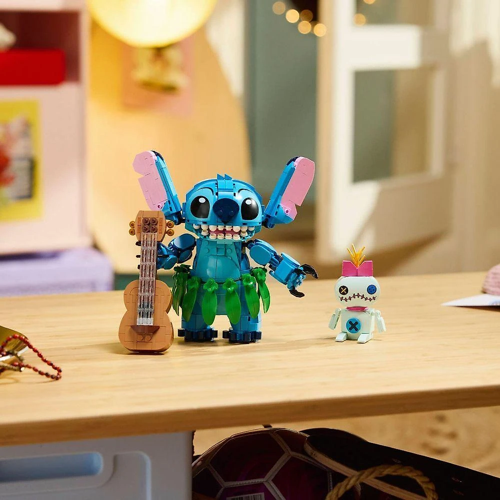 Conjunto de Construção 43296 Stitch e Scrump com Acessórios e Pelúcia em Azul Lego