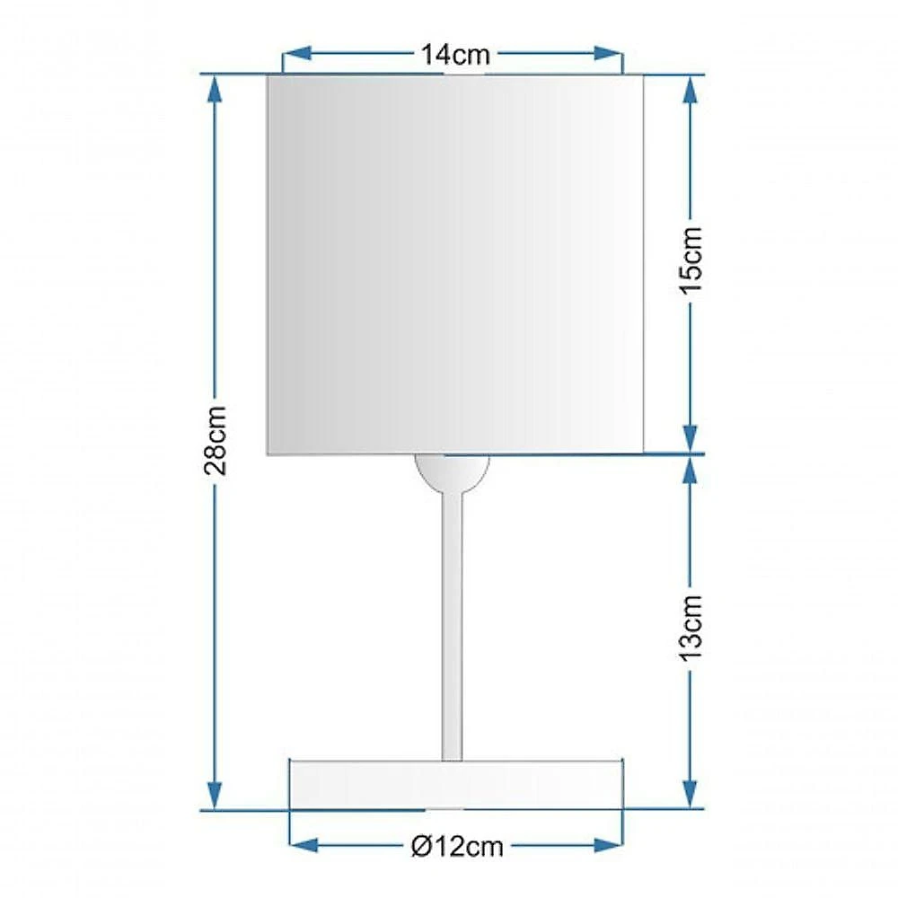 Abajur Luminária Mesa Quarto Sala Moderno Vivare Md-2008br Cúpula Em Tecido - Bivolt Branco-algodão-crú 127/220v