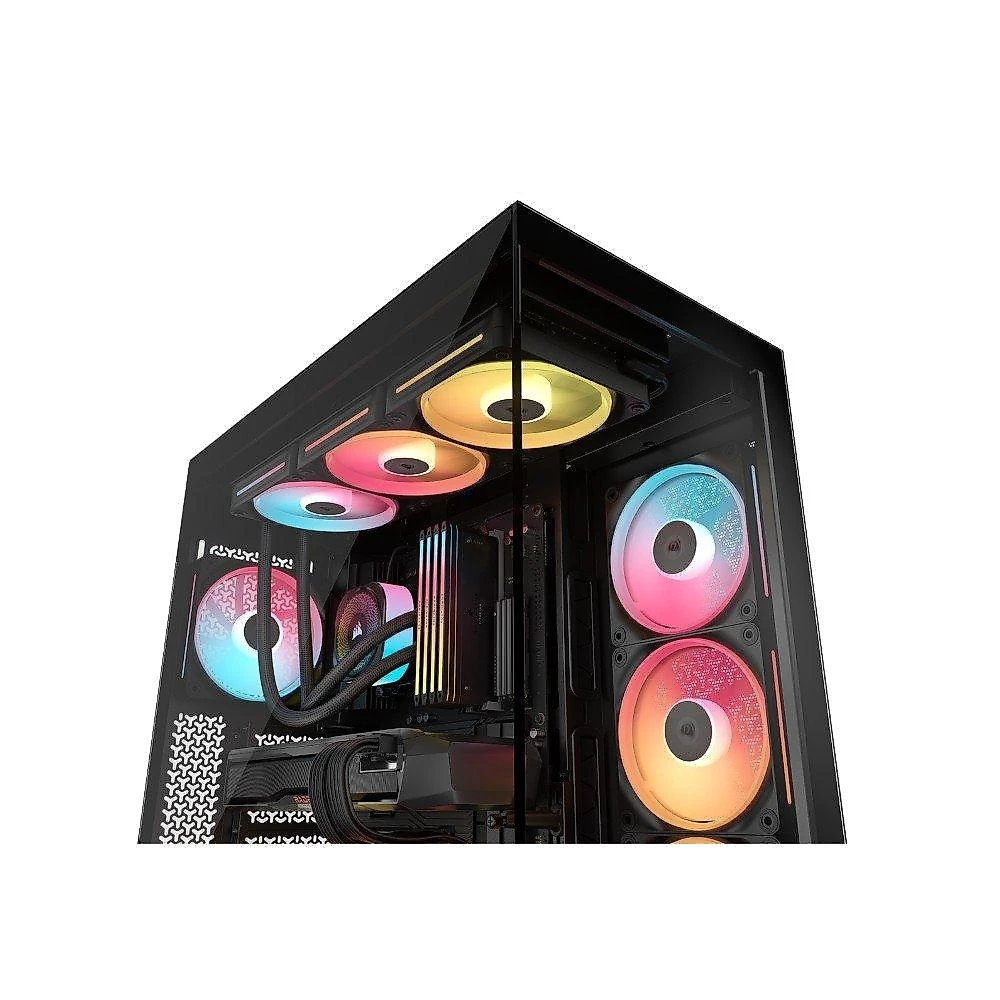 Gabinete Gamer Corsair 3500X LX-R, Mid-Tower, Vidro Temperado, 3 Fans LX120 RGB Inclusas, iCUE LINK, Preto - CC-9011324-WW