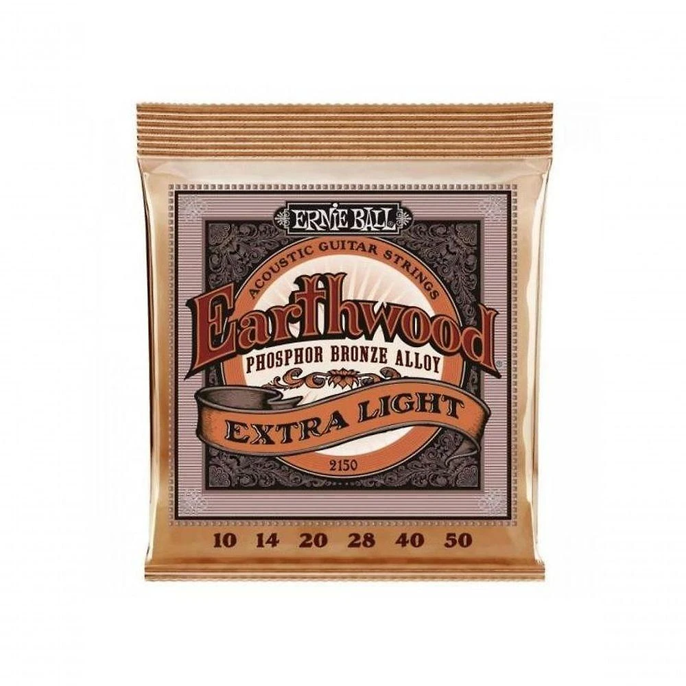 Encordoamento Para Violão Aço .010 Extra Leve Earthwood 2150 Ernie Ball