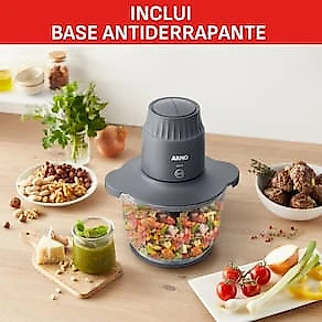 Processador de Alimentos Arno Choppeo CH01 500W com Recipiente de Vidro 2L 110V