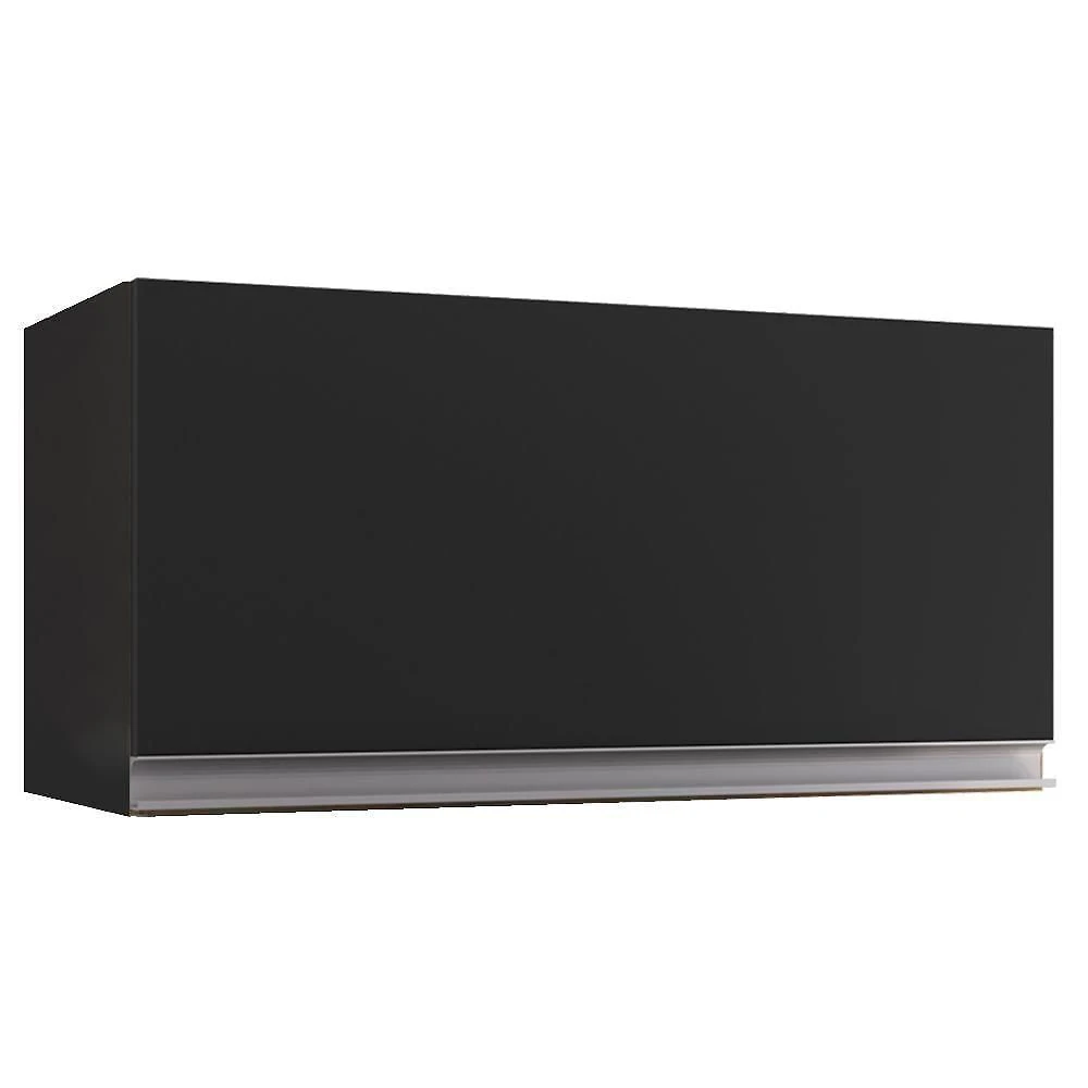 Armario Aéreo Basculante 60cm Andreia Preto Reajl Moveis