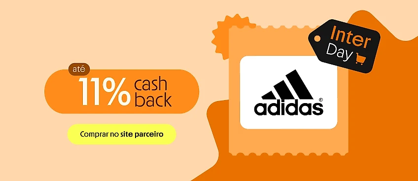 ADIDAS COM ATÉ 11% DE CASHABCK