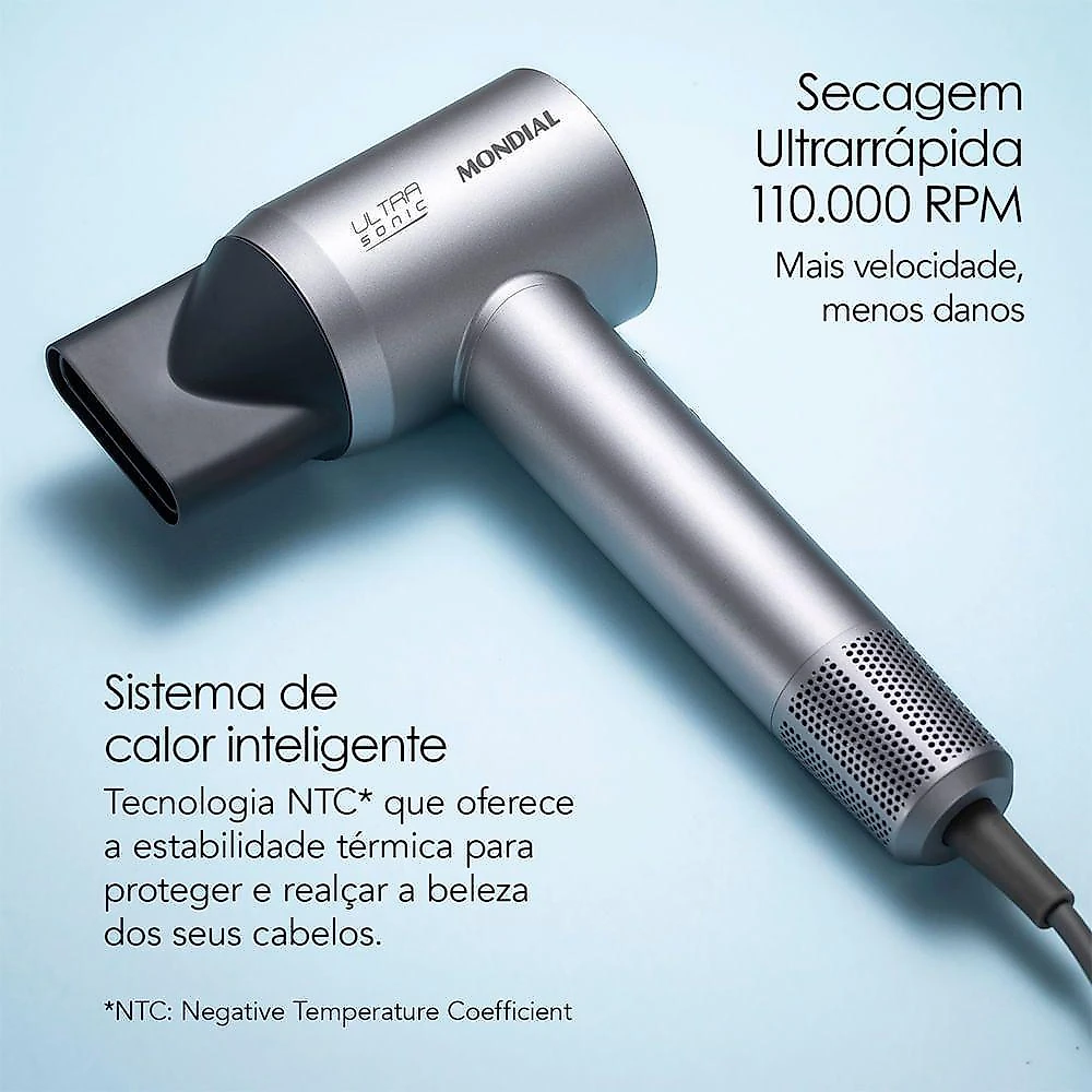 Secador Mondial Ultra Sonic SCP-01-US Bldc Com Led Inteligente 220V