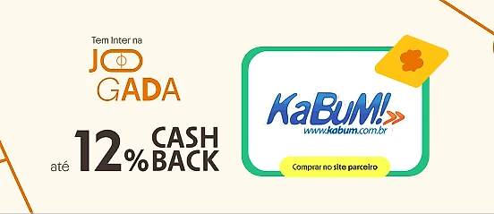 KABUM! COM ATÉ 12% DE CASHBACK