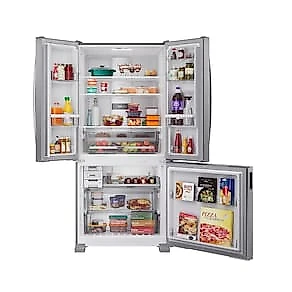 Geladeira Brastemp BRO85MK 559L Frost Free French Door Portas Inox 110V
