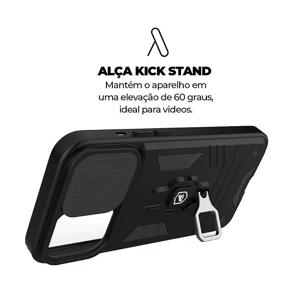 Kit Capa Defender E Pelicula Ultra Glass Para Iphone 15 Pro - Gshield