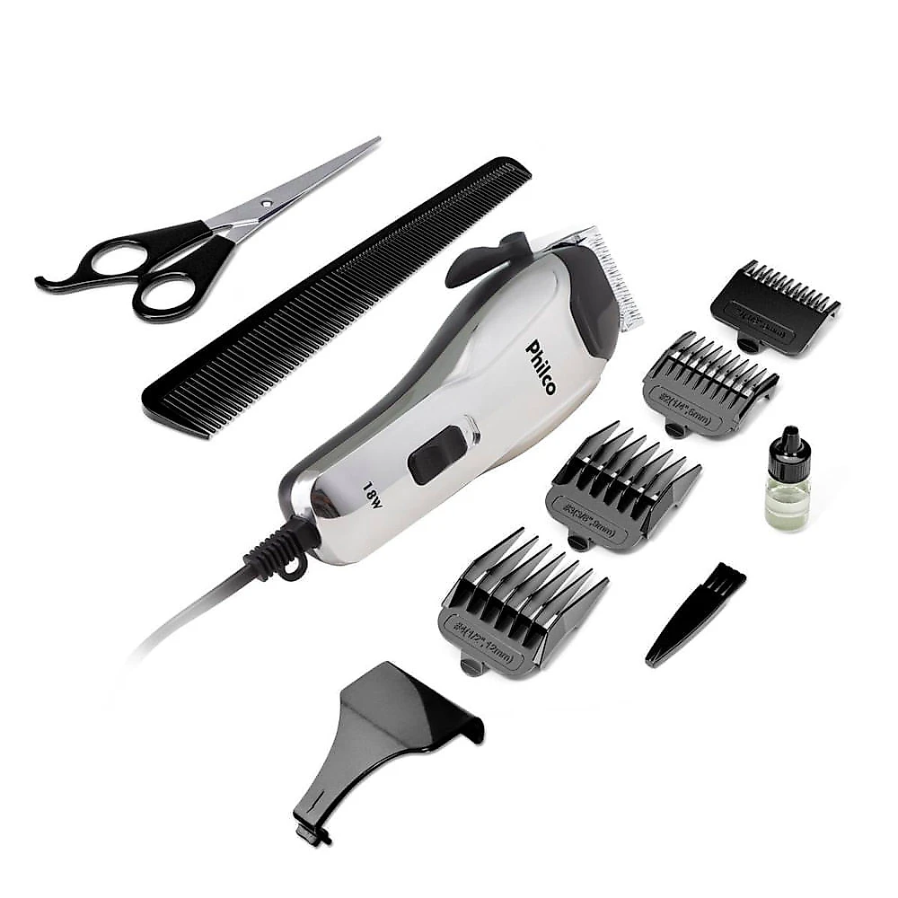 Máquina de Cortar Cabelo Britânia PCR04 com 4 Pentes - 127V