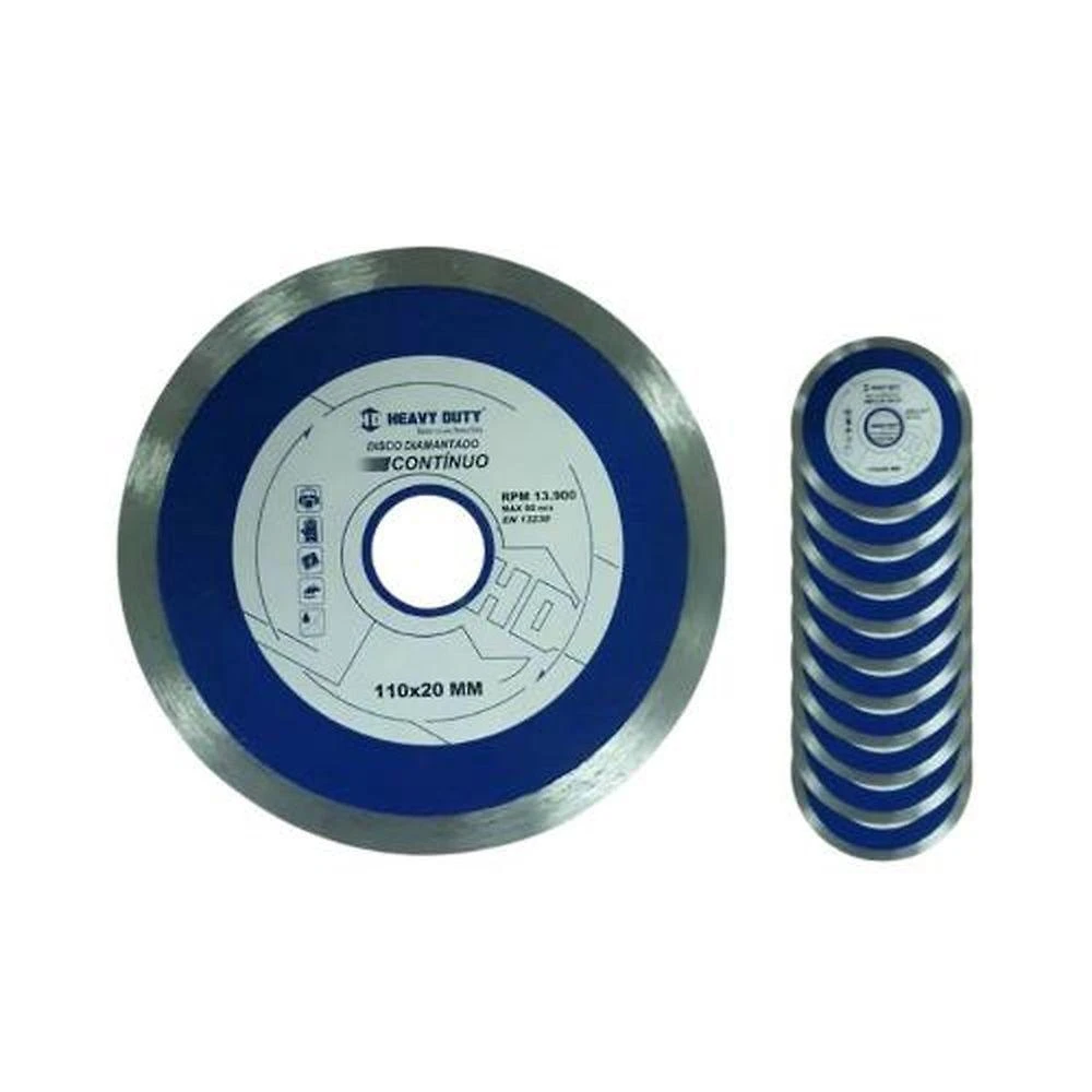 Disco Diamantado Contínuo Corte Eficiente em Tijolos Concreto Azulejo Cerâmica Granito Heavy Duty