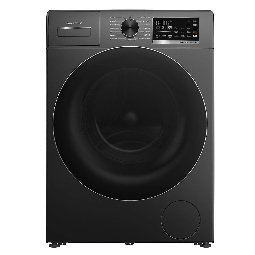 Lava e Seca Brastemp 14/8Kg BNO14AS com Inteligência B=Smart, Titanium - 220V