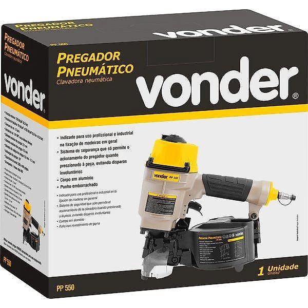 Pregador pneumático 1/4 npt fêmea 120 lbf vonder
