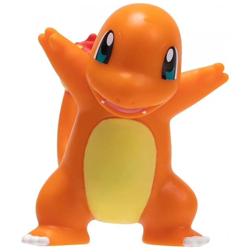 Kit figuras Pokémon Jazwares 10 peças Cinderace 11 cm Pikachu Charmander Squirtle Bulbasaur Clefairy Zorua Sirfetch’d Hawlucha Sylveon