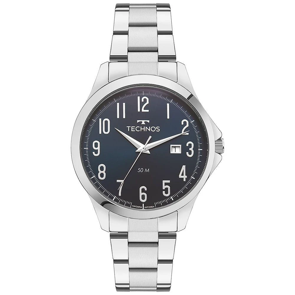 Relógio Technos Masculino Steel Prata - 2115uay/1a