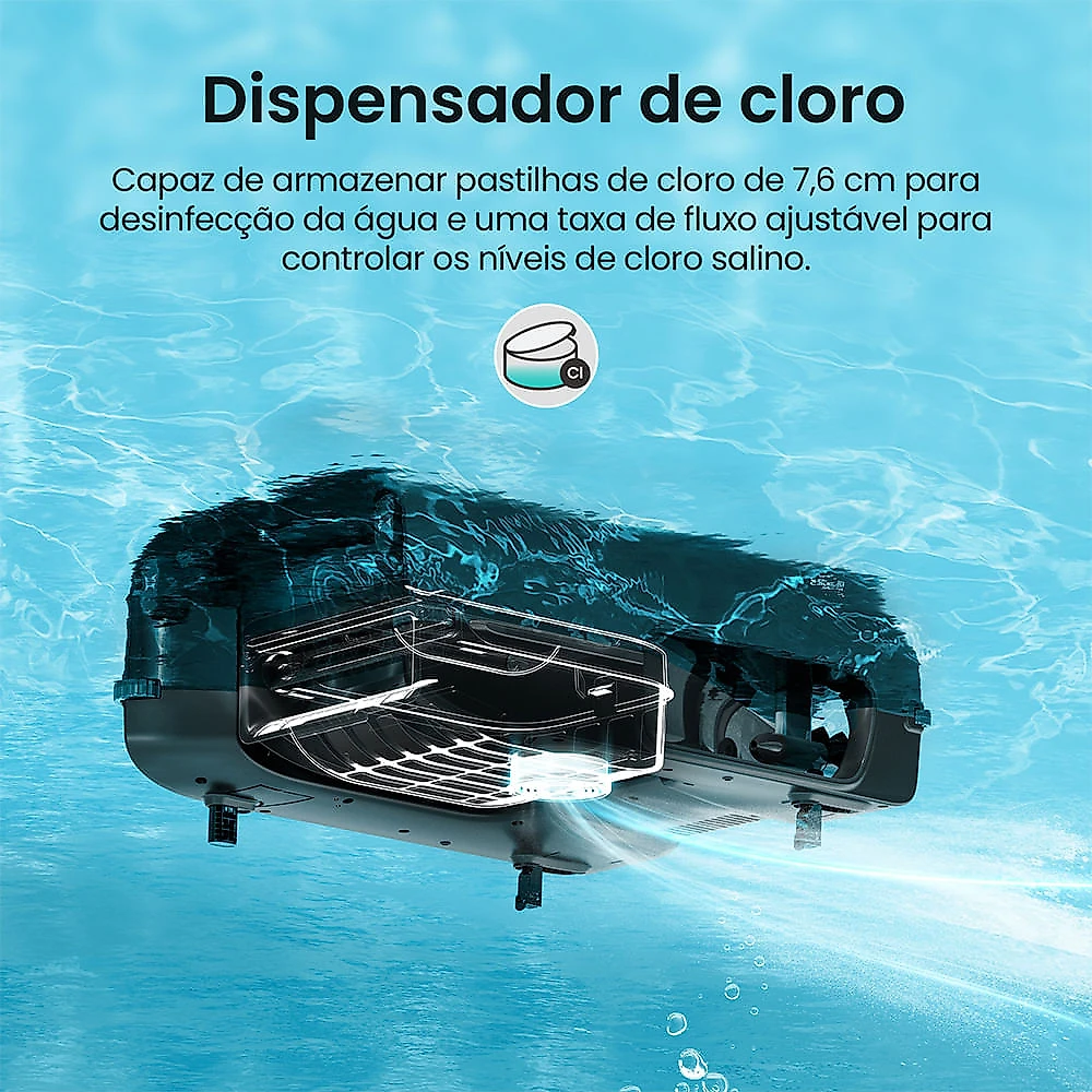 Aspirador Robô Aiper Super S2 para Piscina com Capacidade de 4 Litros Bivolt