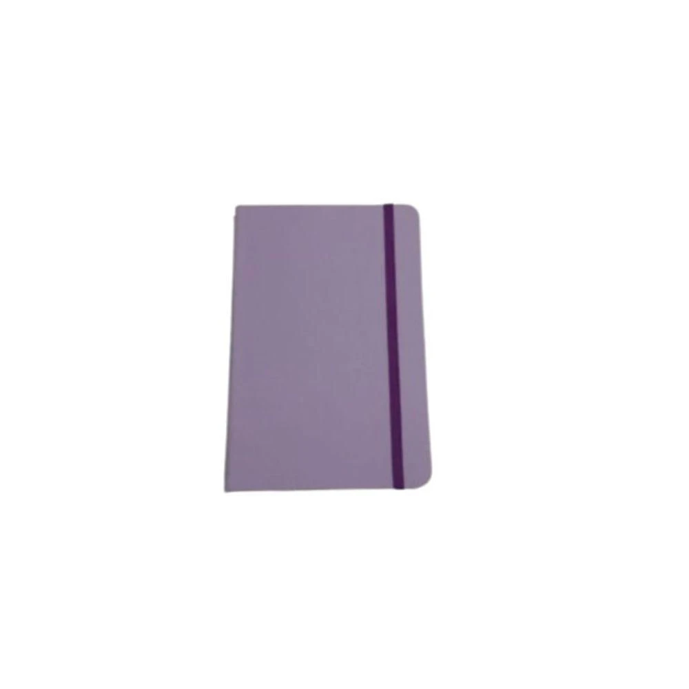 Caderneta OEM Tipo Moleskine Sketchbook 14x21 Papel Avena 90g 80 Folhas sem Ou com Pauta Lilás