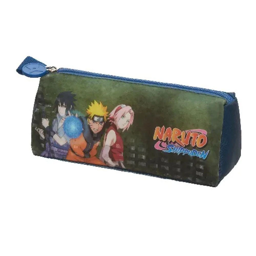 Kit Mochila Rodinhas Lancheira Estojo Infantil Escolar Menino Naruto Time 7 Pacifc