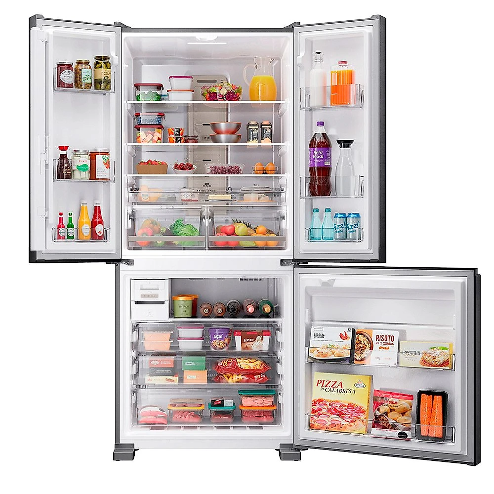 Refrigerador de 03 Portas Brastemp Frost Free com 630 Litros Inox - BRO88AK Bivolt