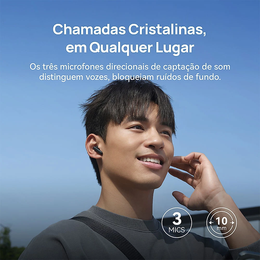 Fone de Ouvido sem Fio Huawei FreeBuds SE 4 ANC Intra-auricular Preto - FUJIT010 Bivolt